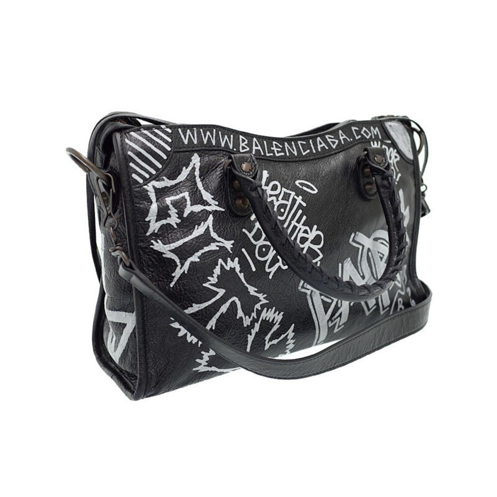 Balenciaga Classic Graffiti Bag Shoulder City - Picture 1 of 9